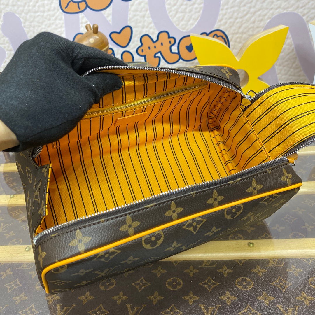 Louis Vuitton LV Monogram Dopp Kit Toiletry Bag Pouch M12643 Yellow