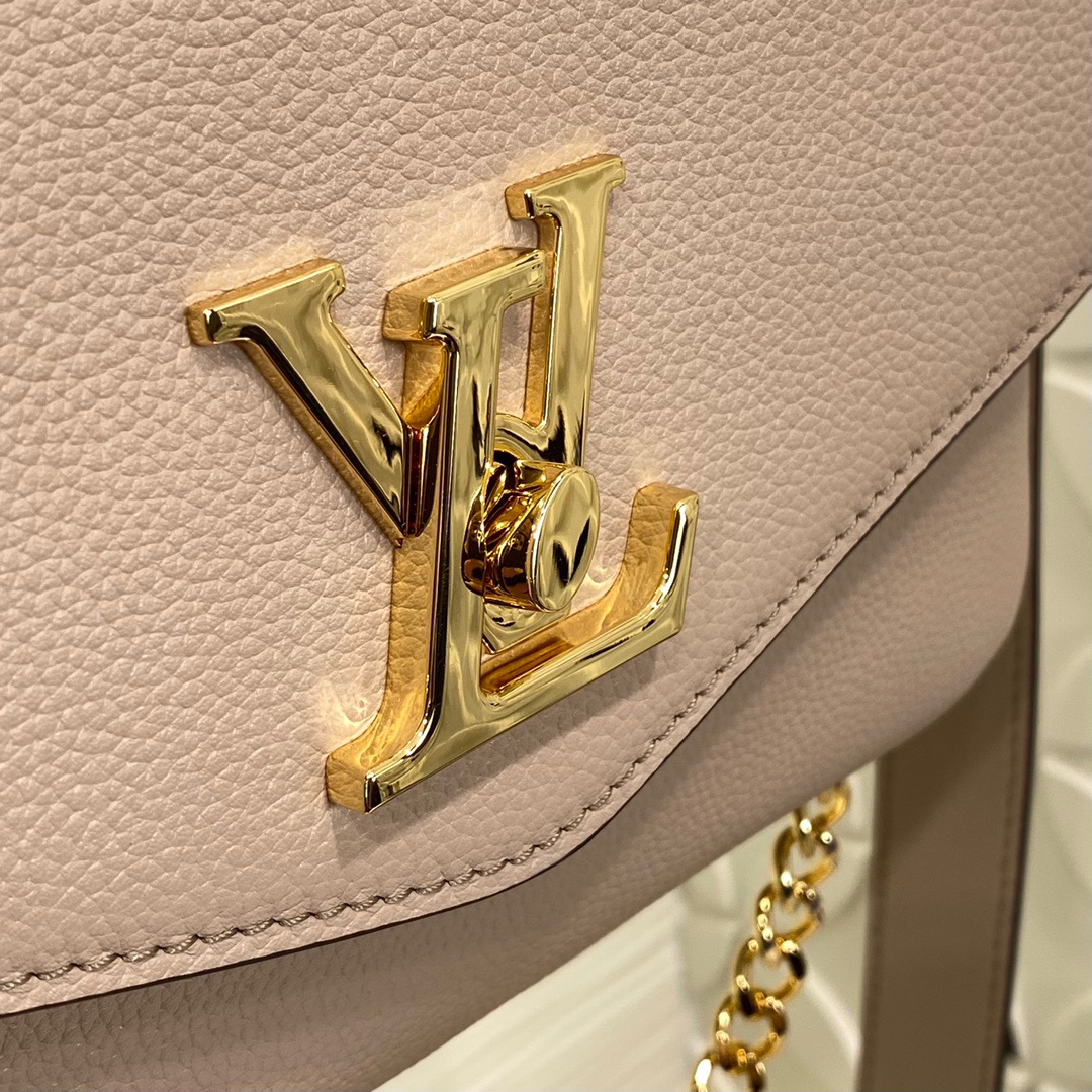 Louis Vuitton LV Calfskin Oxford Bag Handbag M22952 Apricot