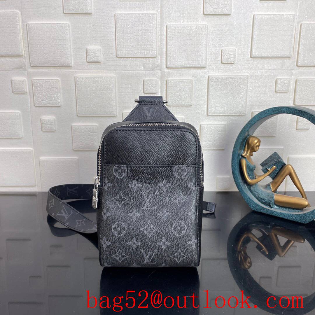LV Louis Vuitton men mini outdoor slingbag canvas and supple taiga leather chest shoulder M30741