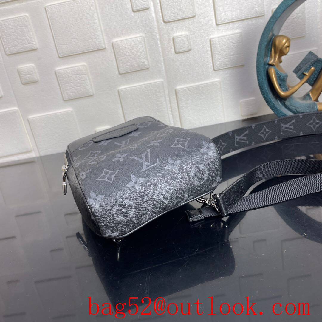 LV Louis Vuitton men mini outdoor slingbag canvas and supple taiga leather chest shoulder M30741