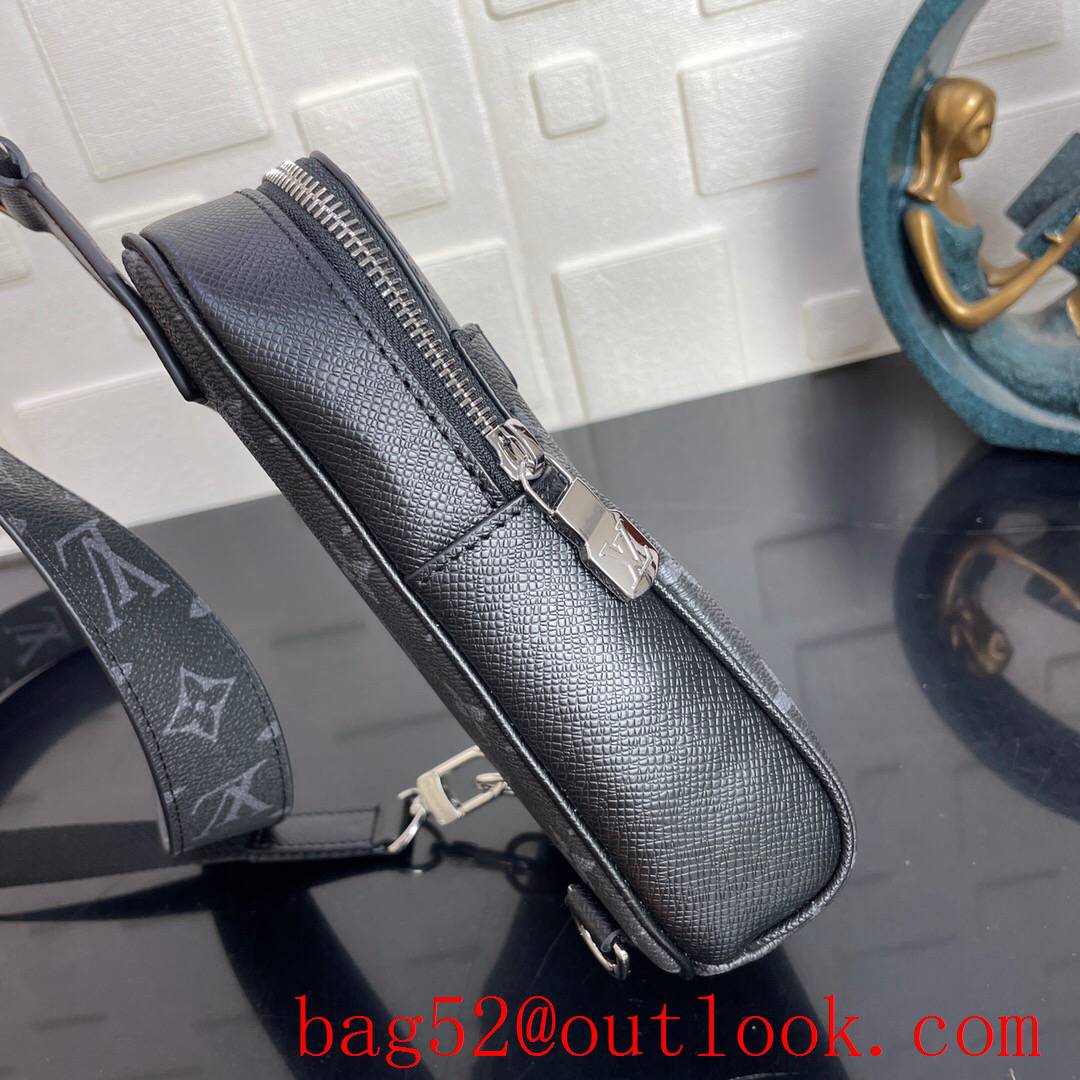 LV Louis Vuitton men mini outdoor slingbag canvas and supple taiga leather chest shoulder M30741