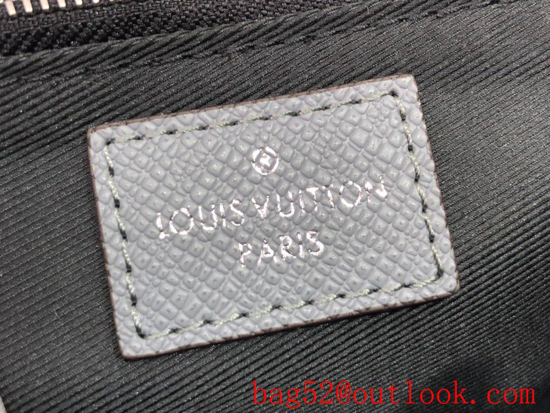 LV Louis Vuitton men small grey new flap messenger shoulder bag M30808