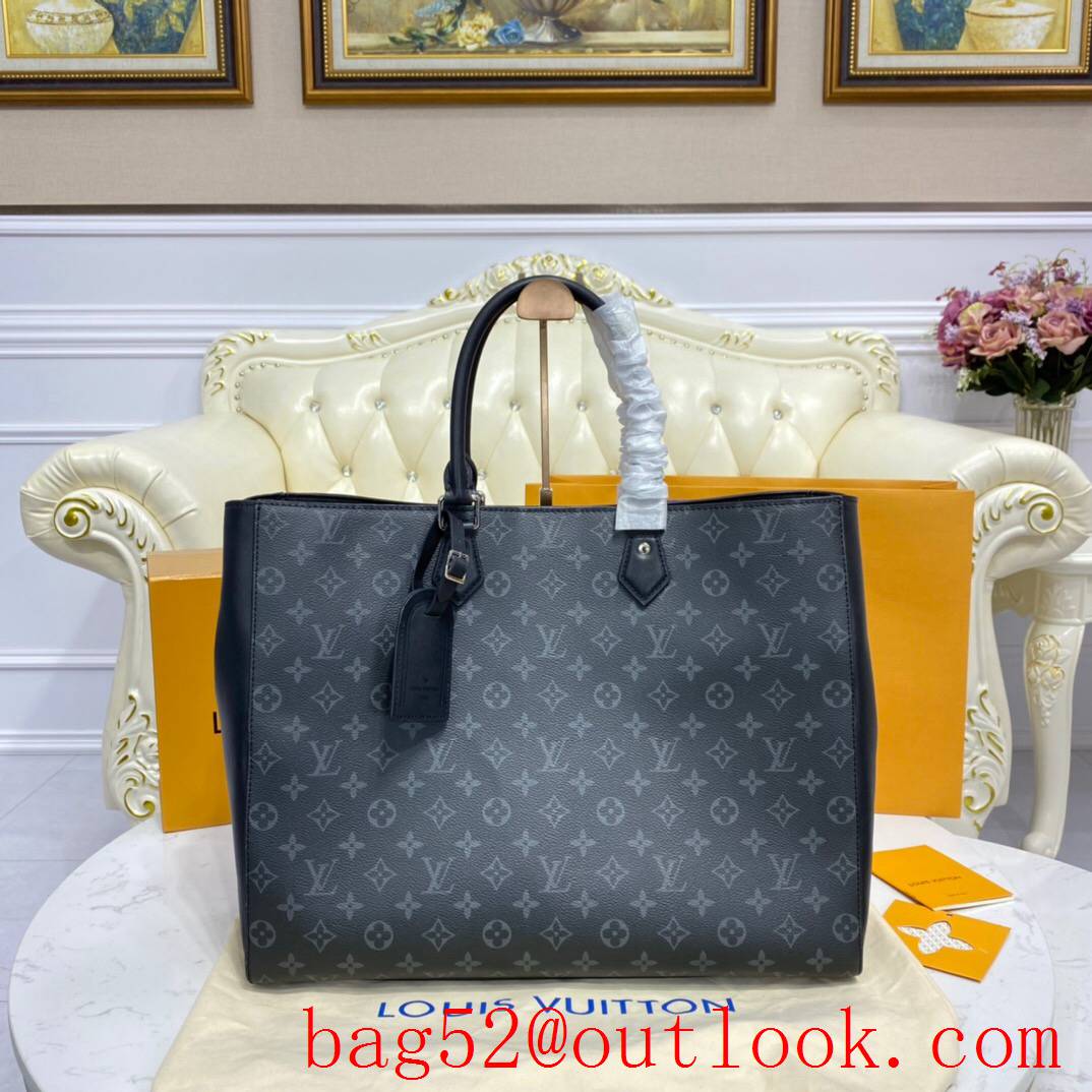 LV Louis Vuitton men large tote grand sac monogram eclipse canvas handbag bag M44733
