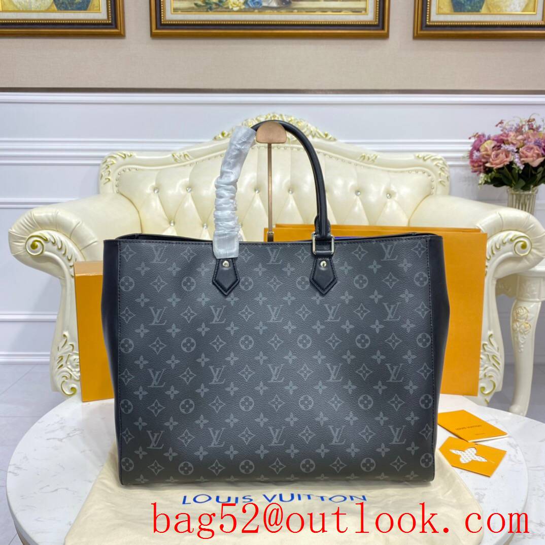 LV Louis Vuitton men large tote grand sac monogram eclipse canvas handbag bag M44733