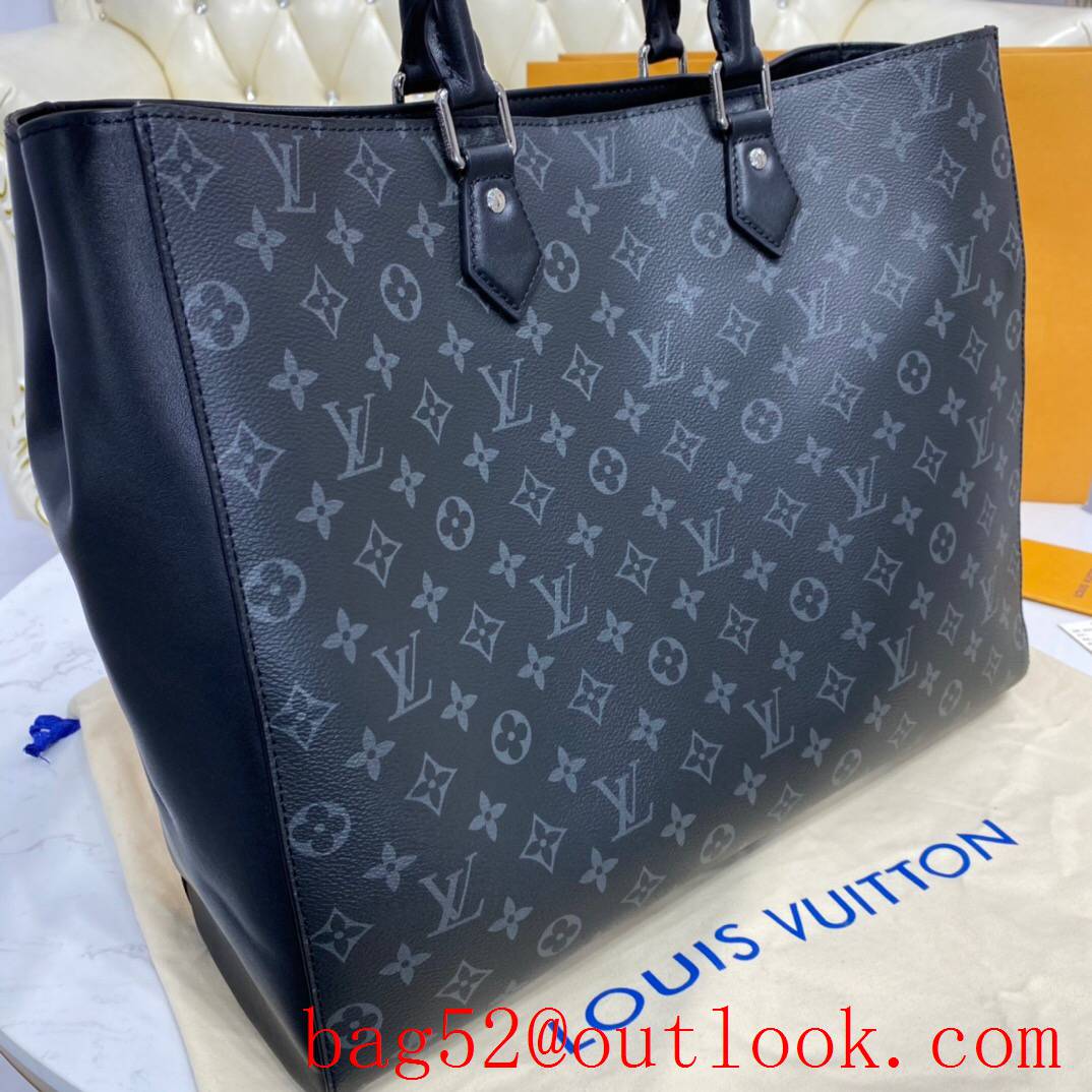 LV Louis Vuitton men large tote grand sac monogram eclipse canvas handbag bag M44733