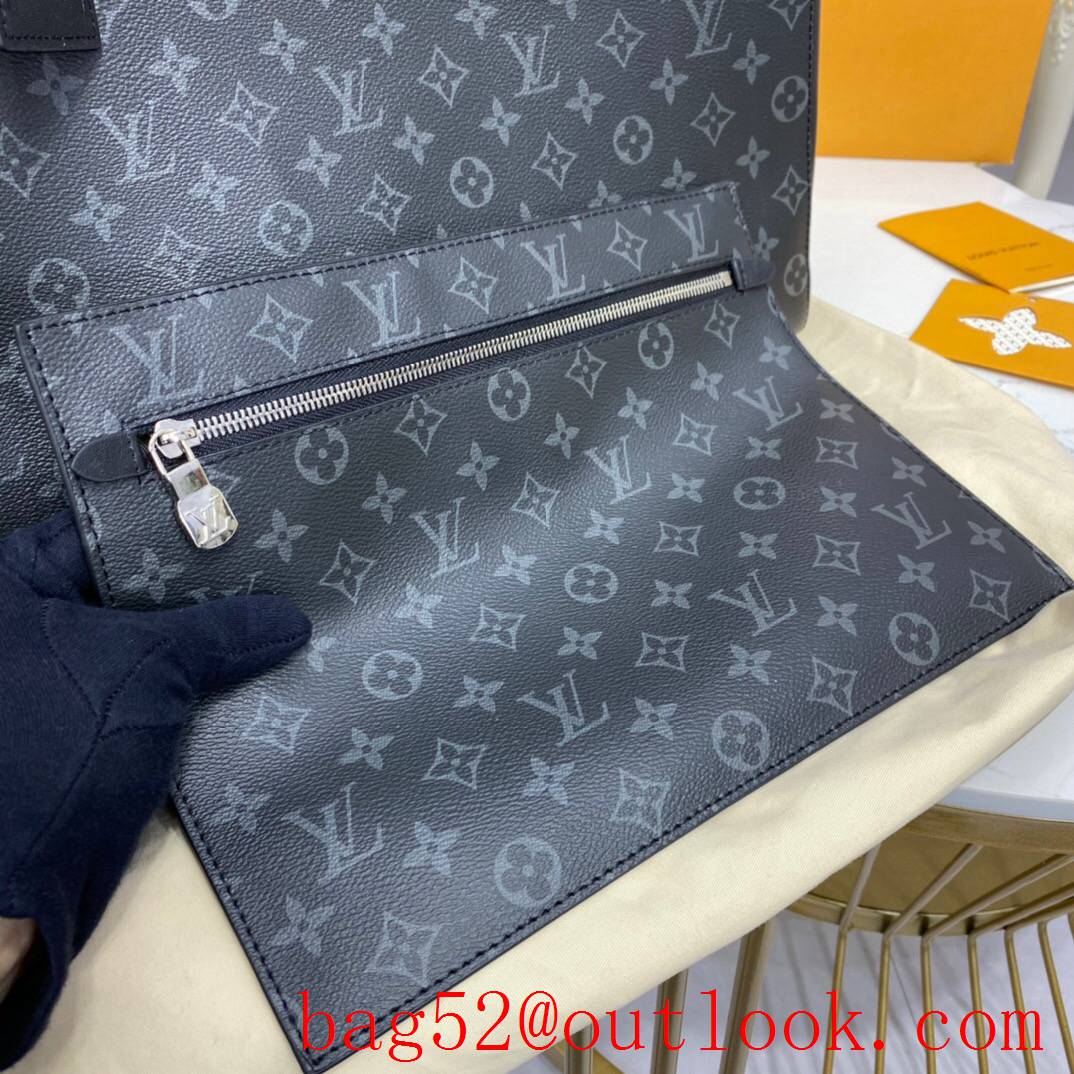 LV Louis Vuitton men large tote grand sac monogram eclipse canvas handbag bag M44733