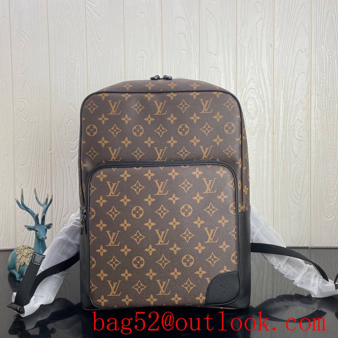 LV Louis Vuitton men dean backpack monogram macassar emanates premium sportswear allure bag M45335