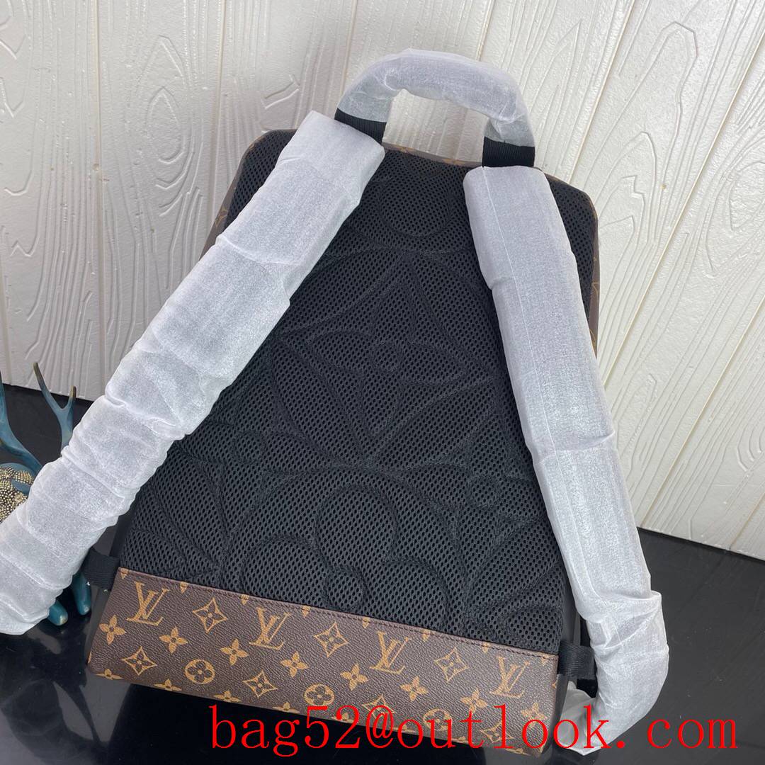 LV Louis Vuitton men dean backpack monogram macassar emanates premium sportswear allure bag M45335