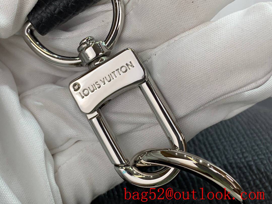 LV Louis Vuitton men taiga leather avenue sling bag silver-color lv initials check bag M30443