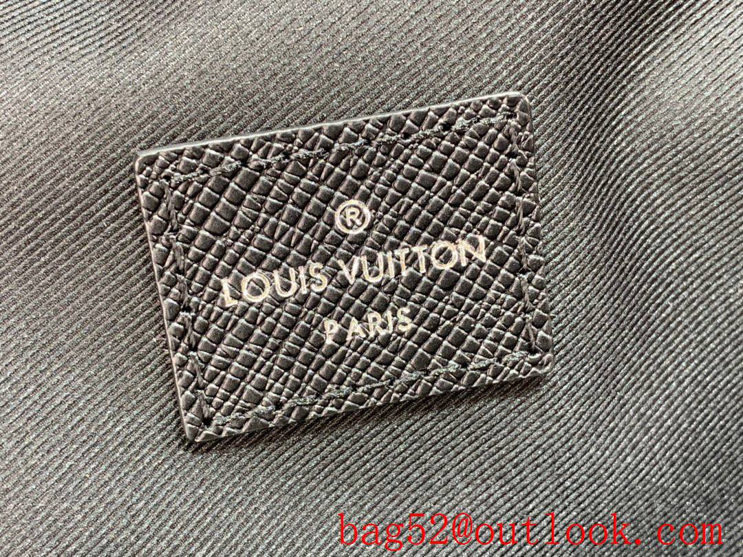 LV Louis Vuitton men taiga leather avenue sling bag silver-color lv initials check bag M30443