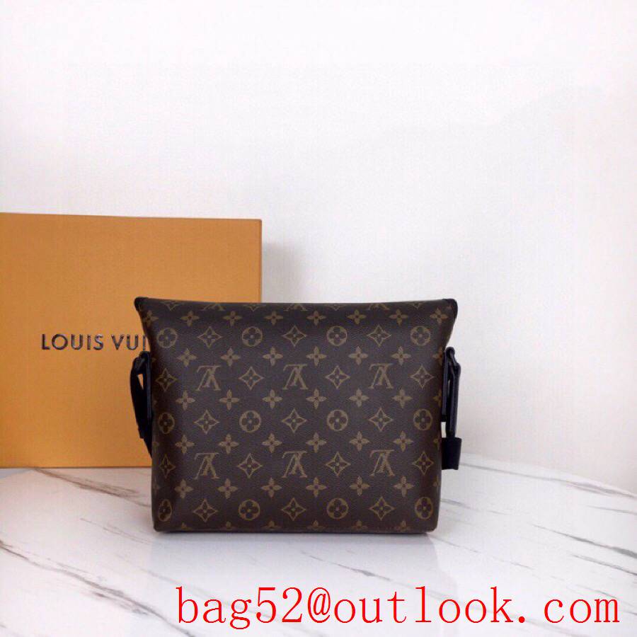 LV Louis Vuitton men monogram macassar magnetic messenger bag M45557