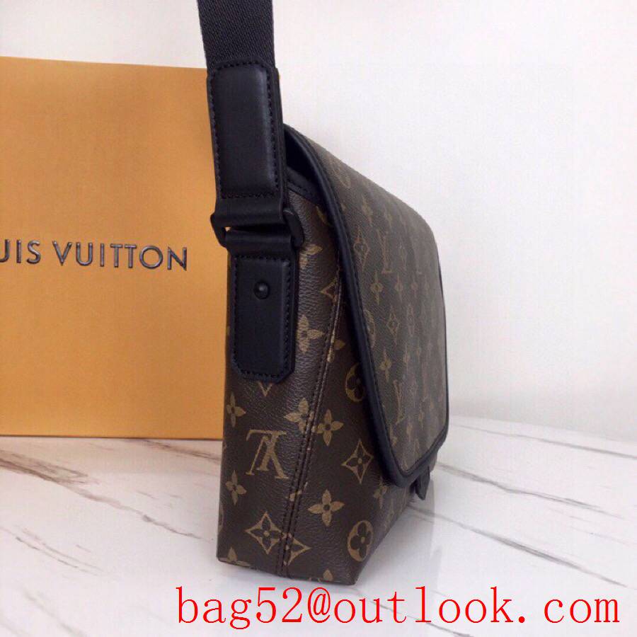LV Louis Vuitton men monogram macassar magnetic messenger bag M45557