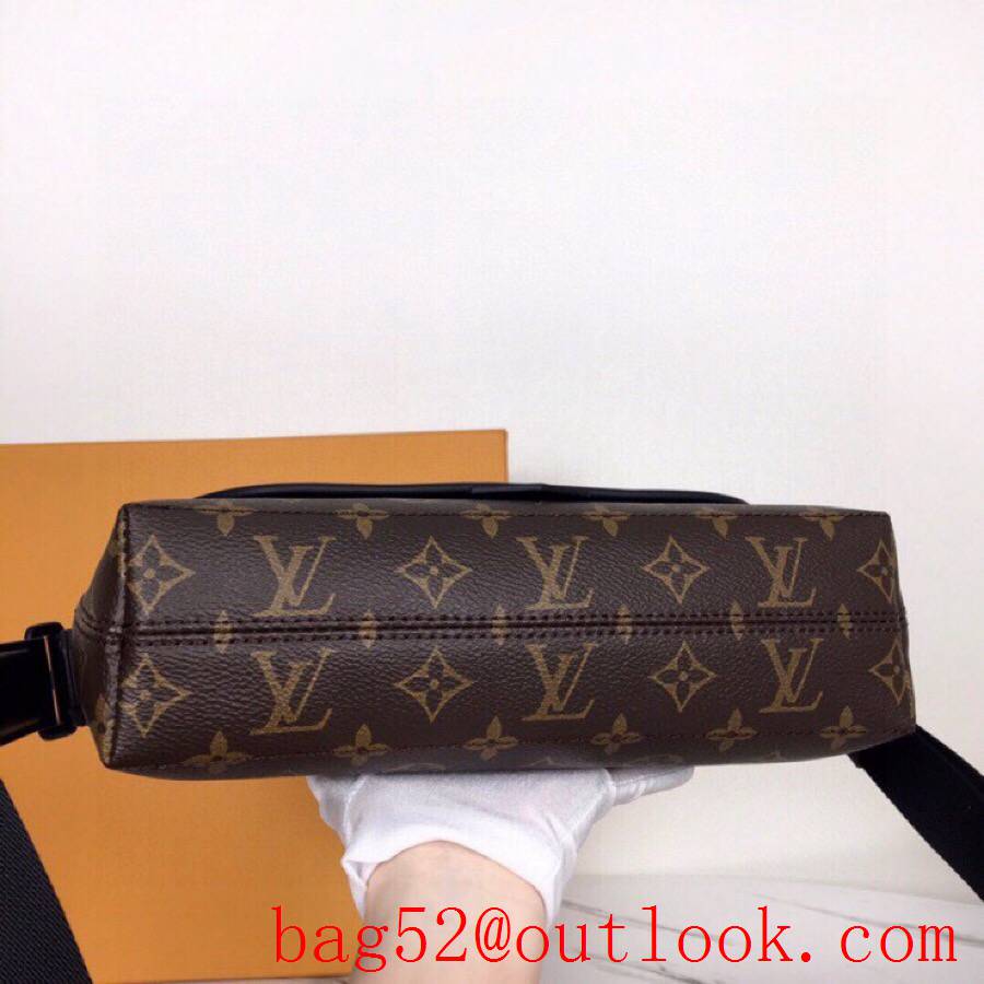 LV Louis Vuitton men monogram macassar magnetic messenger bag M45557