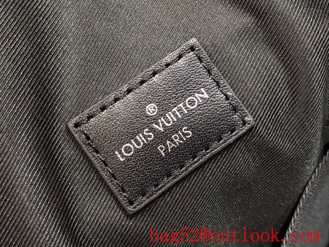 LV Louis Vuitton men gray damier canvas campus backpack bag N50009