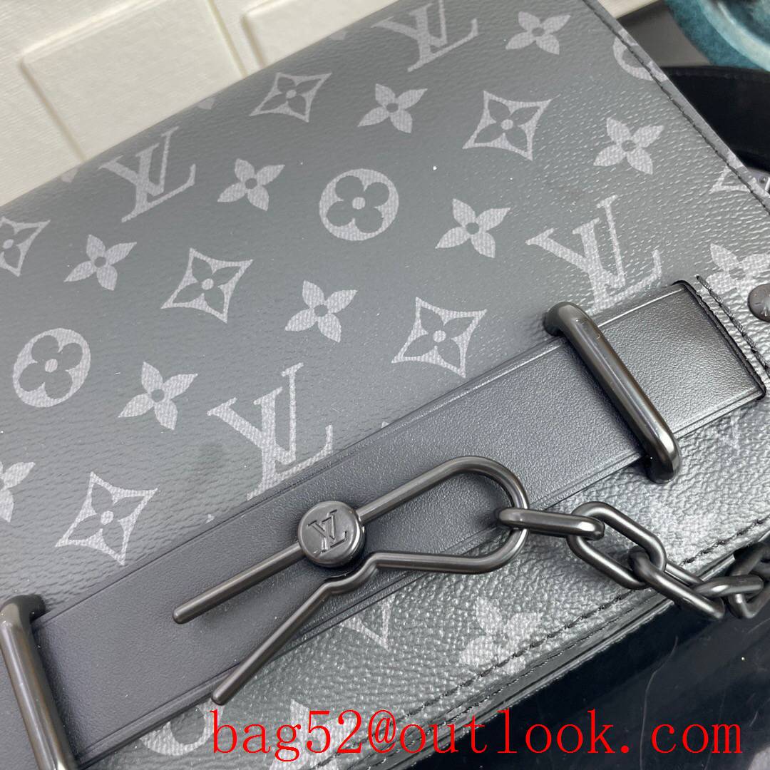 LV Louis Vuitton men monogram eclipse canvas steamer messenger bag M45585