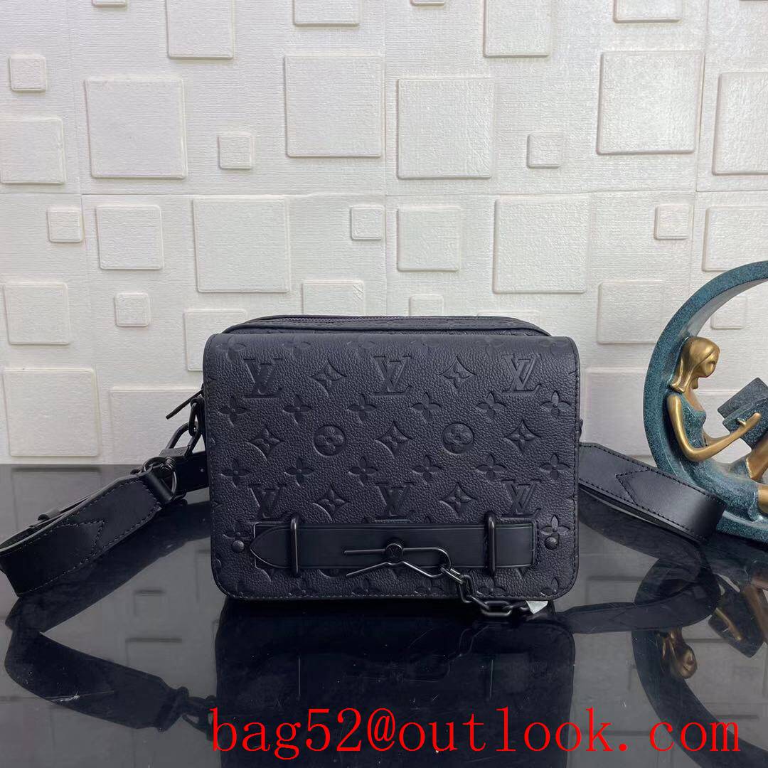 LV Louis Vuitton men taurillon monogram steamer messenger shoulder bag M57307
