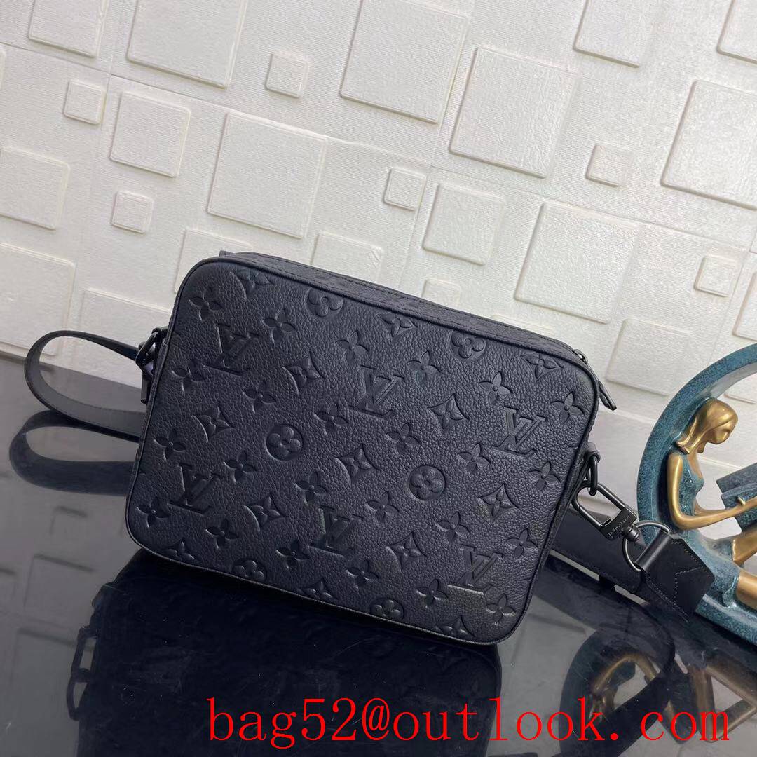 LV Louis Vuitton men taurillon monogram steamer messenger shoulder bag M57307
