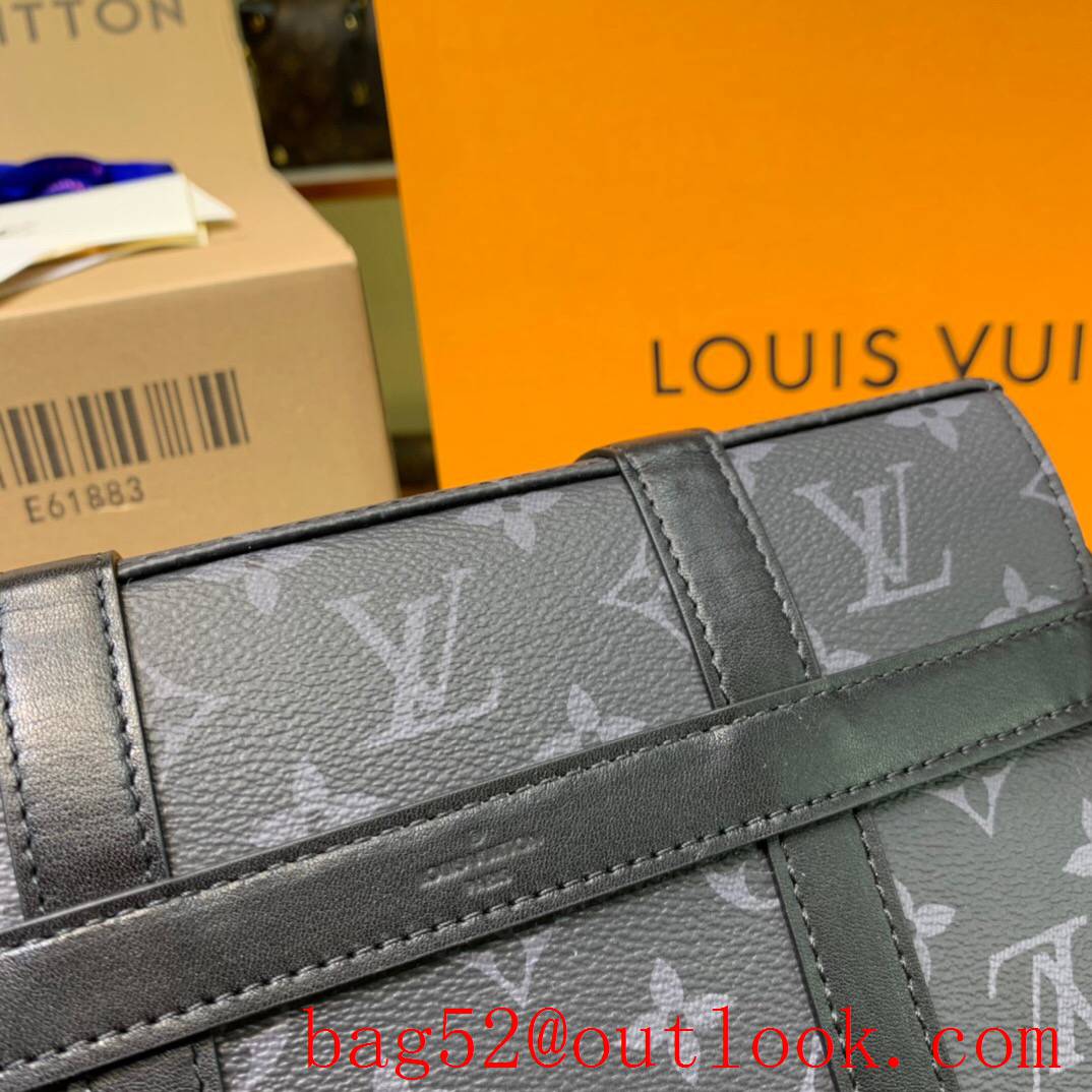 LV Louis Vuitton men small monogram eclipse canvas trunk messenger bag M45727