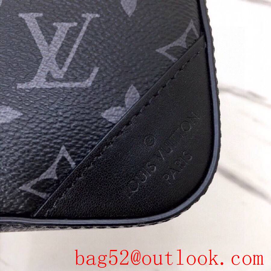 LV Louis Vuitton men small trio messenger monogram eclipse canvas mirror twin shoulder bag M69443