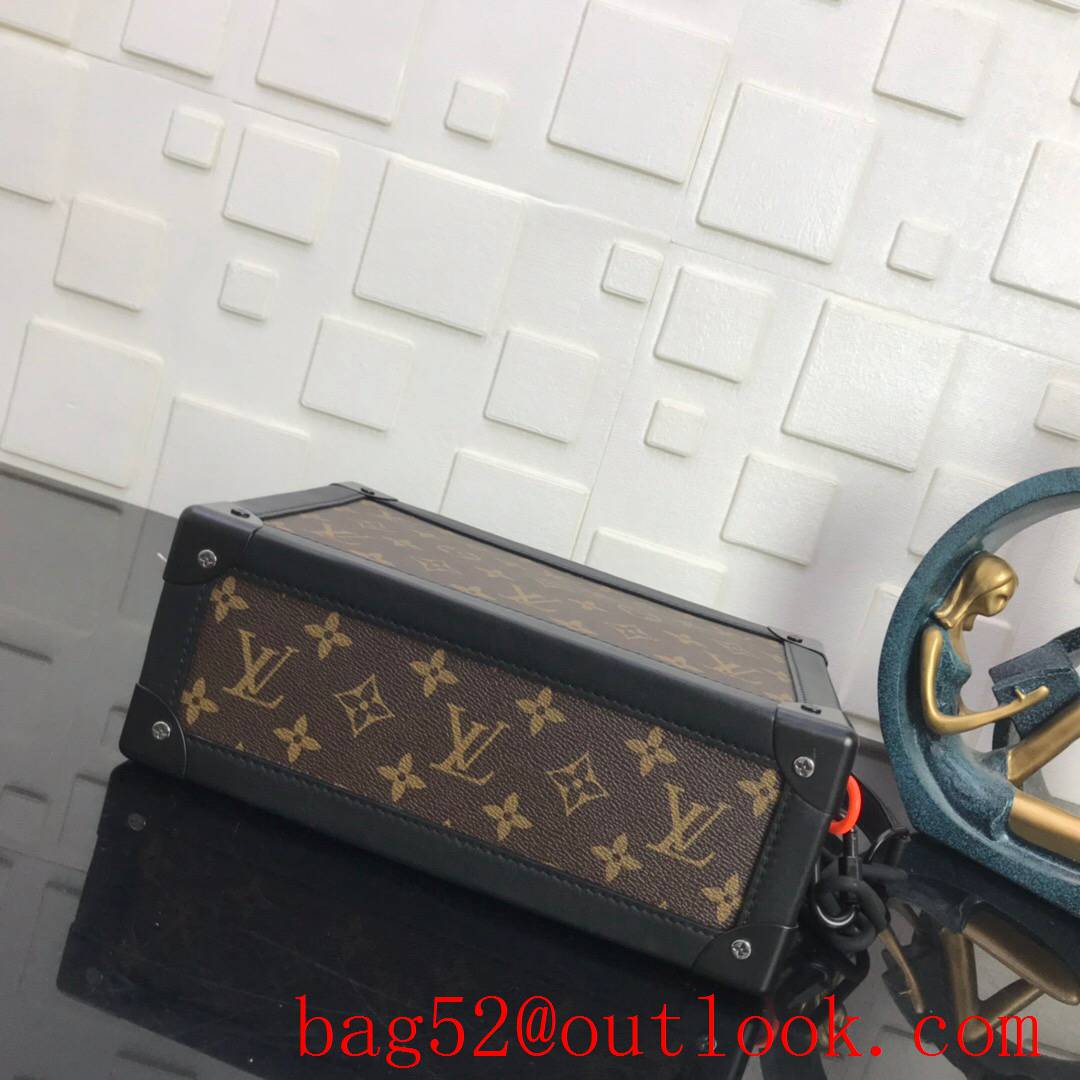 LV Louis Vuitton men brown monogram eclipse canvas soft trunk messenger bag M44478