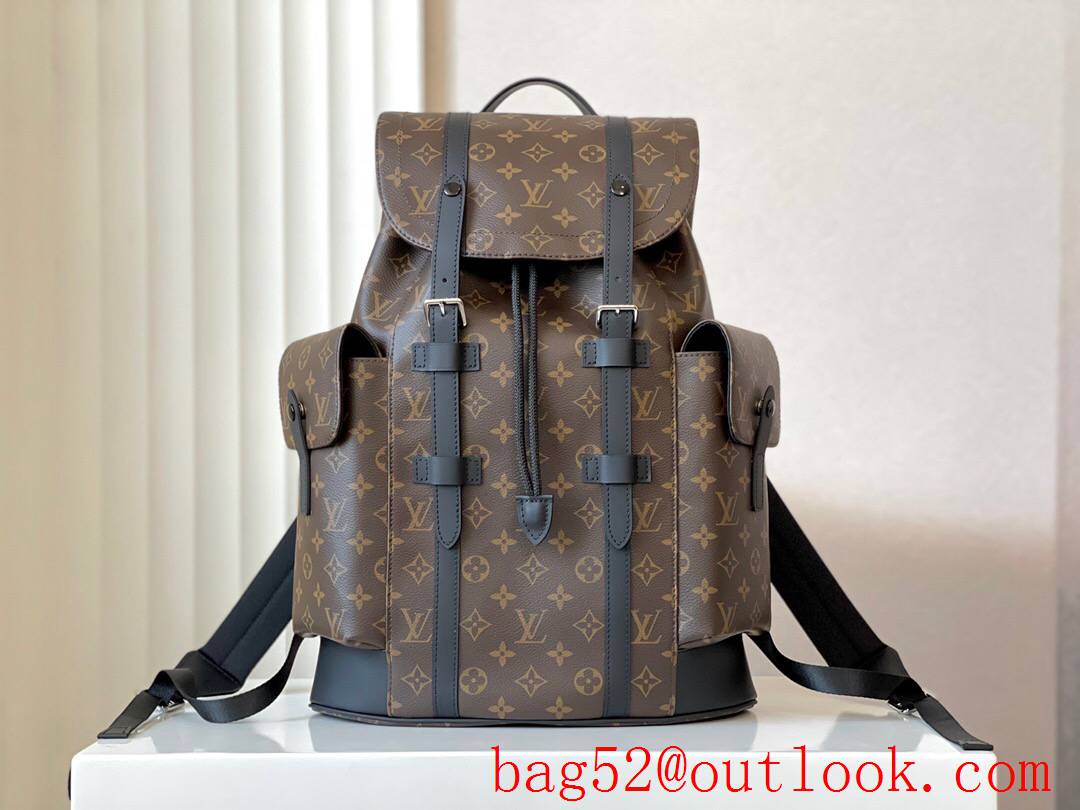 LV Louis Vuitton men Christopher PM conjures hiking pack Monogram canvas backpack bag M43735