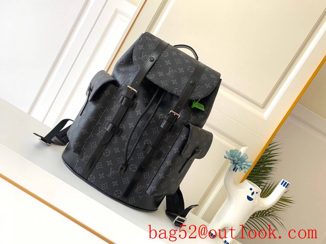 LV Louis Vuitton men christopher pm damier graphite canvas backpack bag N41379