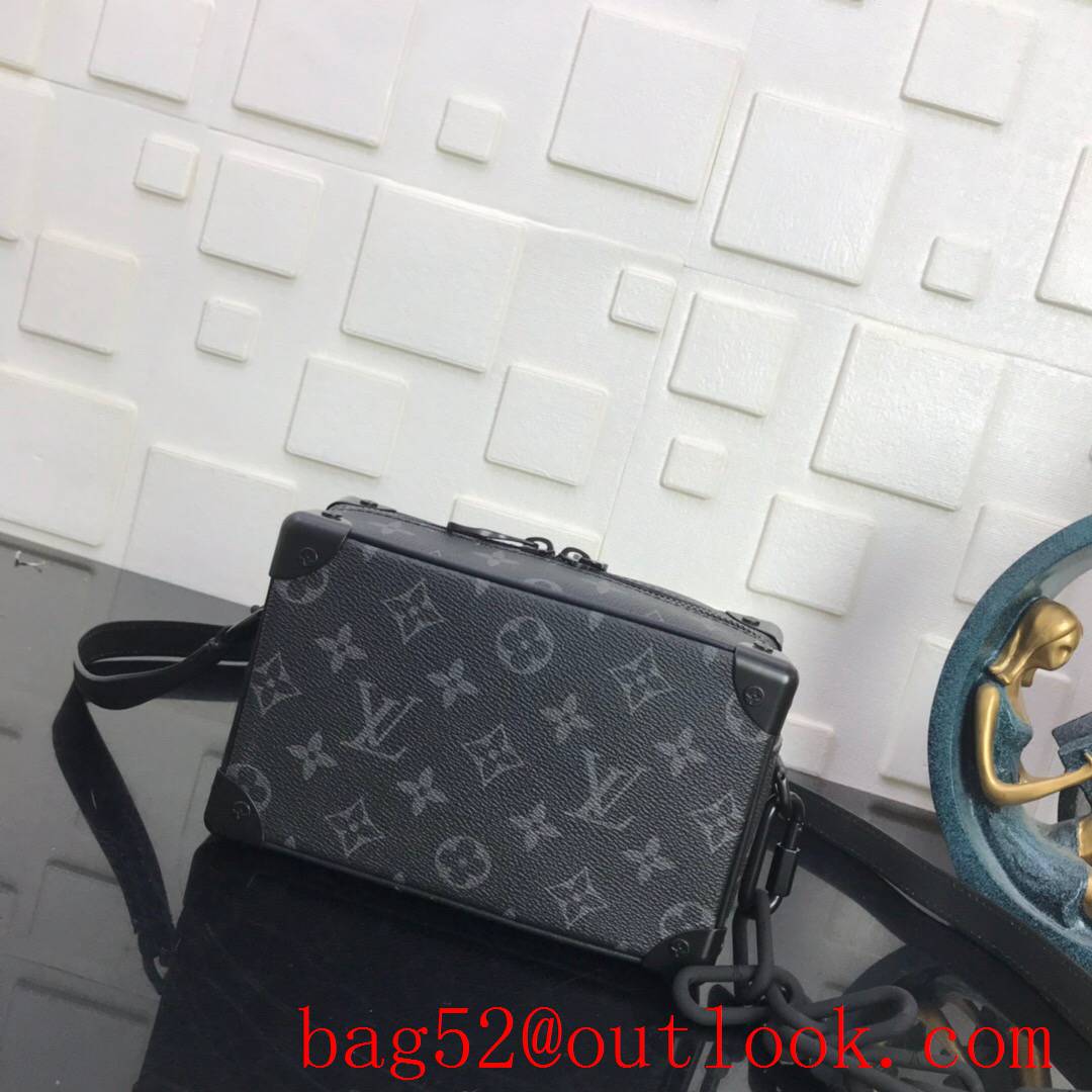 LV Louis Vuitton men mini soft trunk monogram eclipse canvas shoulder bag M44735