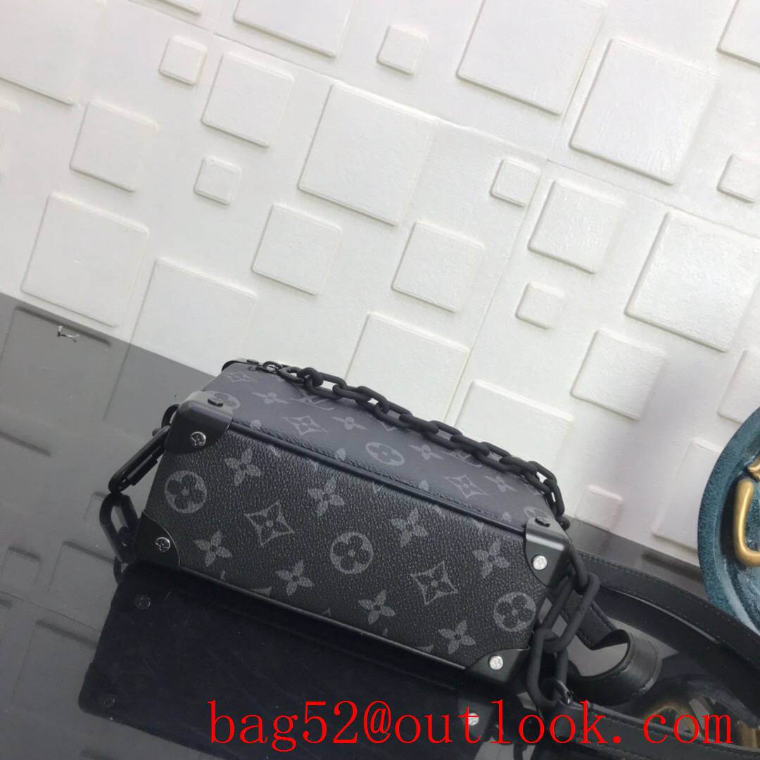 LV Louis Vuitton men mini soft trunk monogram eclipse canvas shoulder bag M44735