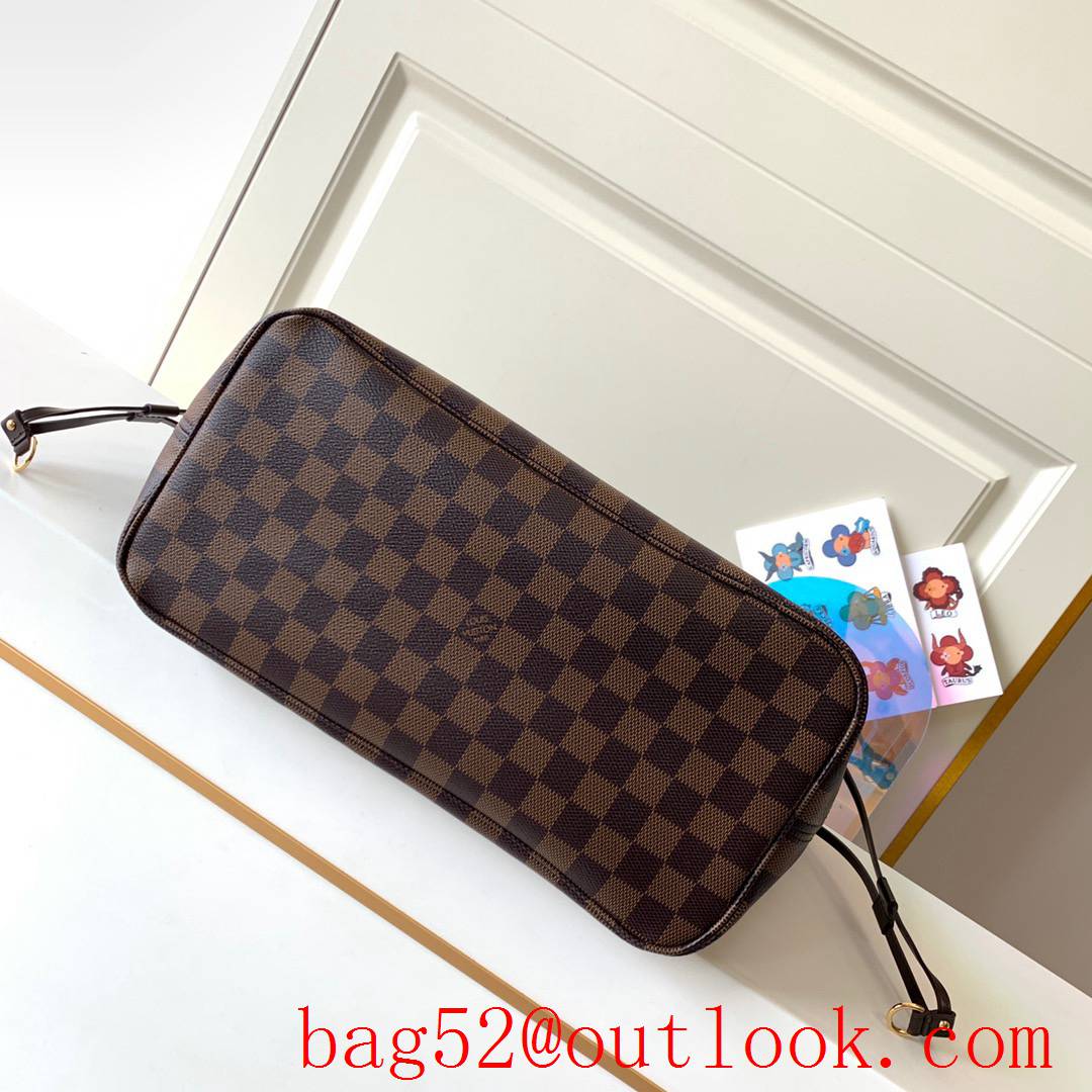 LV N41358 Louis Vuitton Damier Ebene Neverfull PM Tote Bag Handbag 