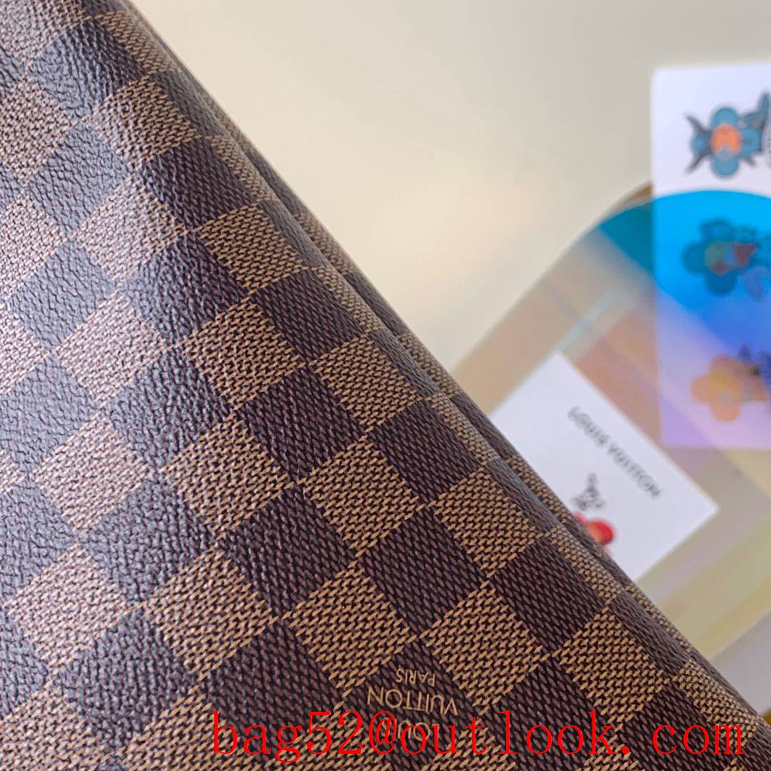 LV N41357 Louis Vuitton Damier Ebene Neverfull MM Tote Bag Handbag 