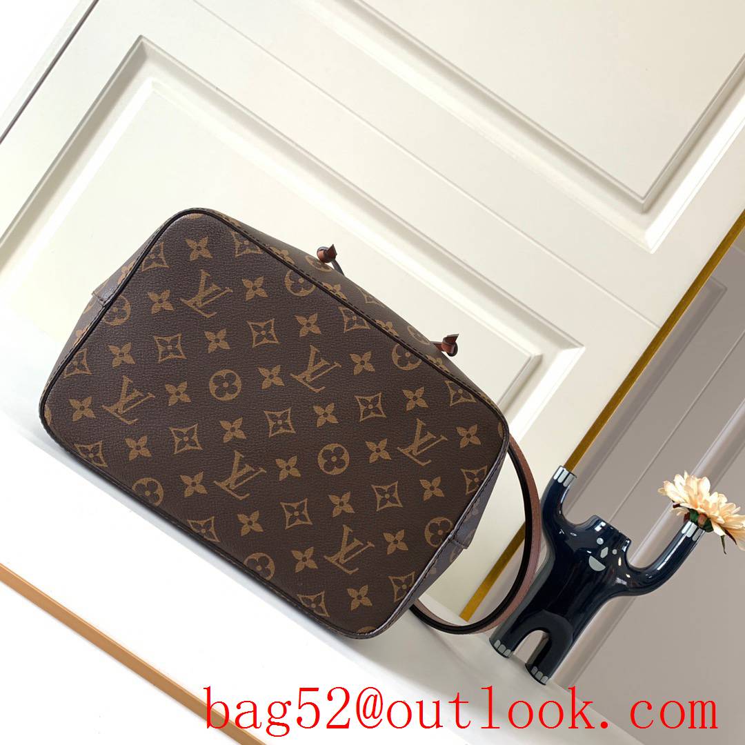 LV Louis Vuitton Monogram Canvas NEONOE Bucket Bag Handbag Brown M44887