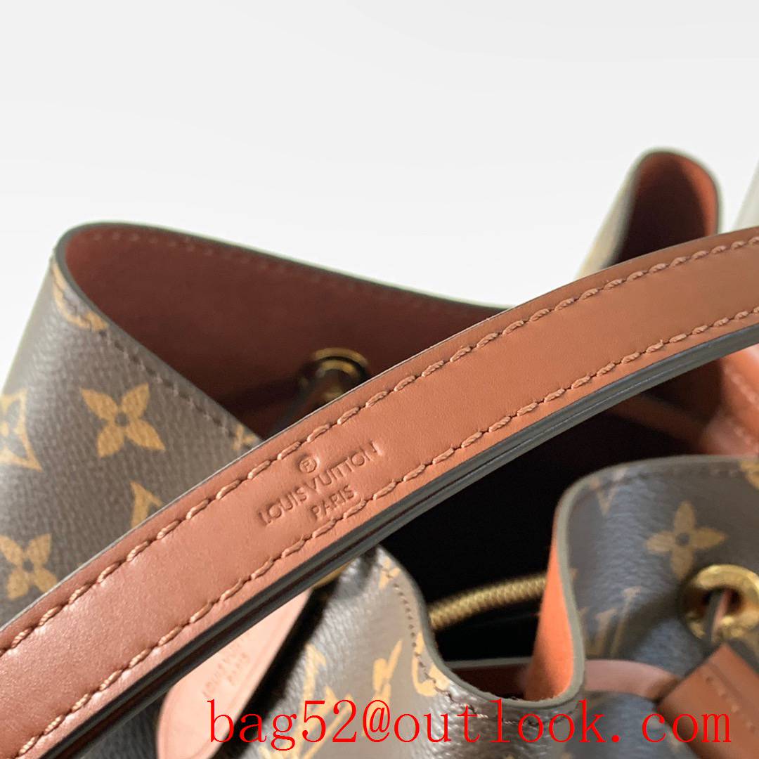 LV Louis Vuitton Monogram Canvas NEONOE Bucket Bag Handbag Brown M44887