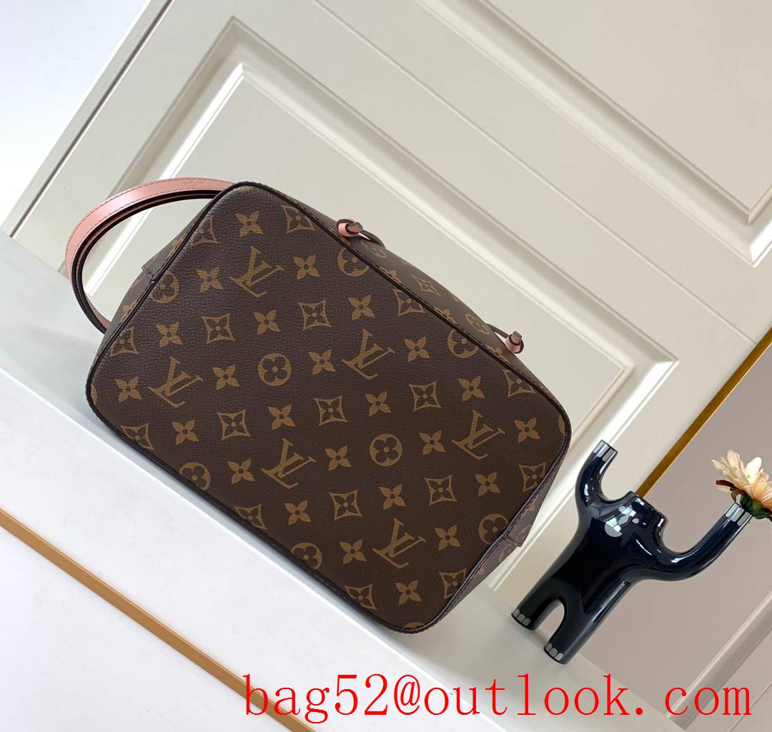 LV Louis Vuitton Monogram Canvas NEONOE Bucket Bag Handbag Pink M44022