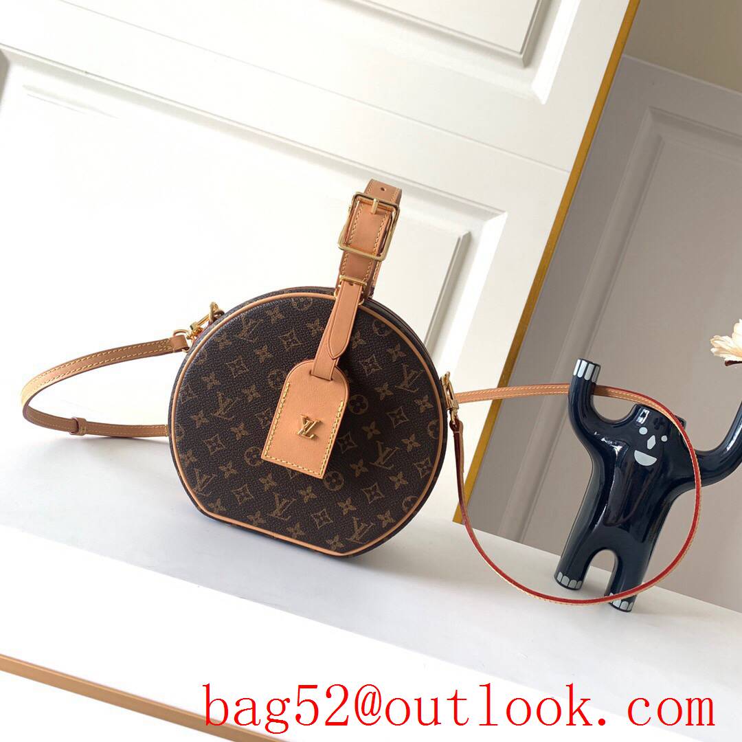 LV Louis Vuitton Monogram Petite Boite Chapeau Shoulder Bag M43514