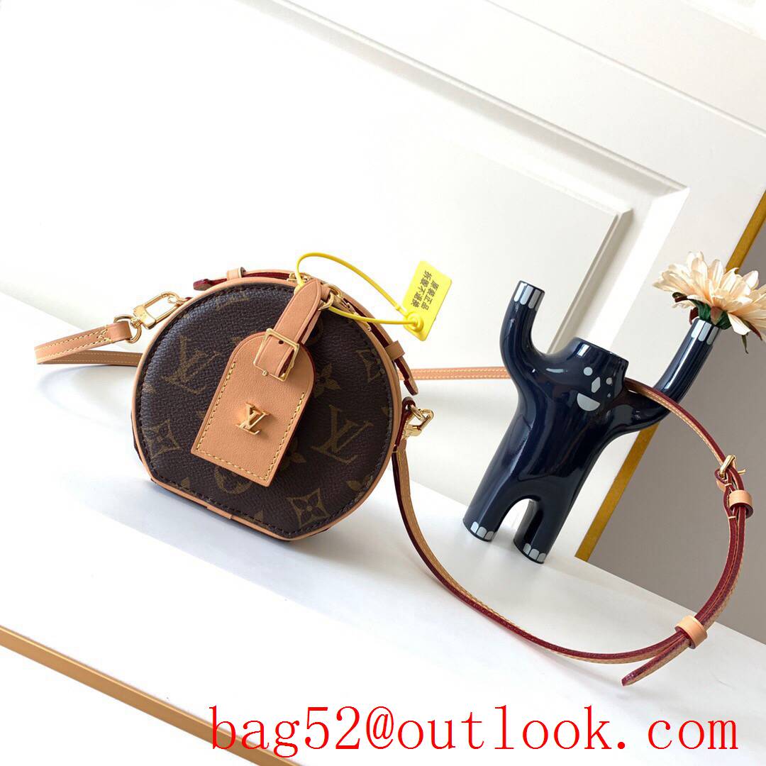 LV Louis Vuitton Monogram Mini Boite Chapeau Shoulder Bag M44699 Brown