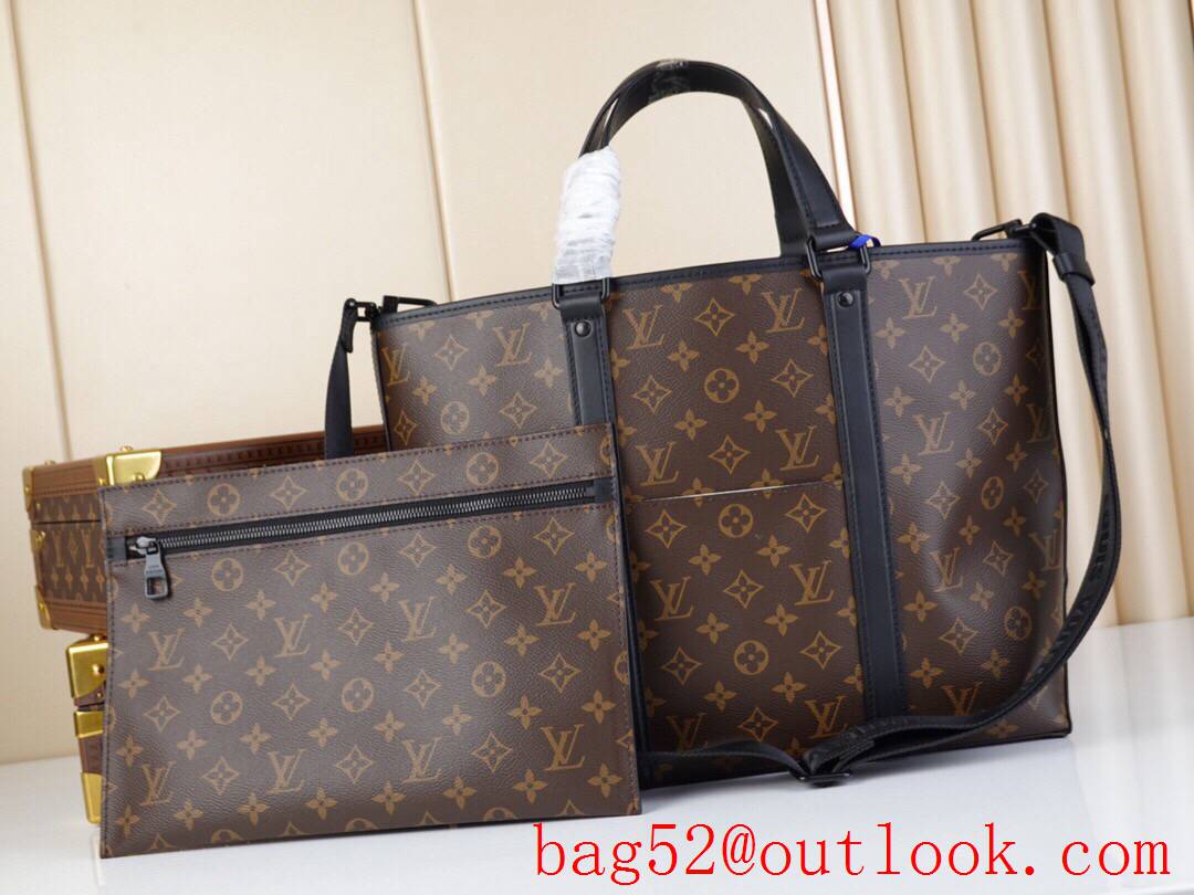 LV Louis Vuitton men weekend tote pm shoulder bag