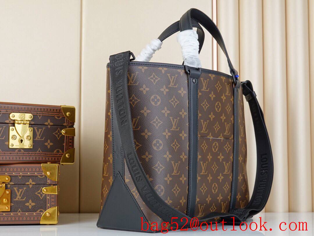 LV Louis Vuitton men weekend tote pm shoulder bag