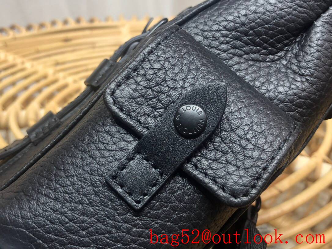 LV Louis Vuitton men nano christopher xs black taurillon leather backpack