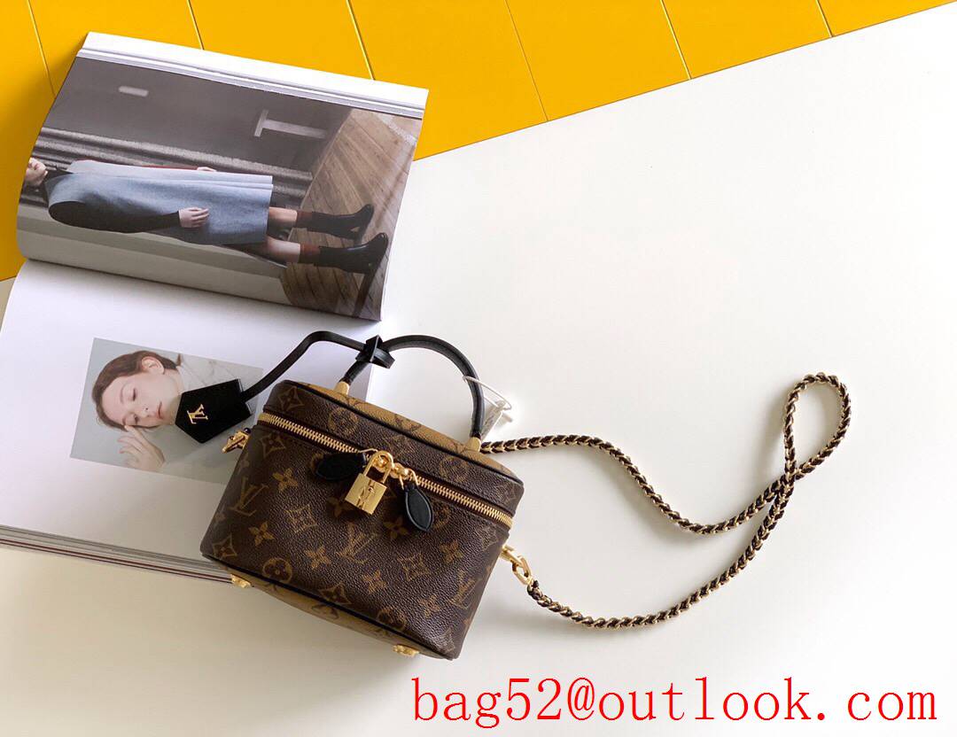 LV Louis Vuitton Vanity PM Monogram Canvas Cosmetic Bag M45165