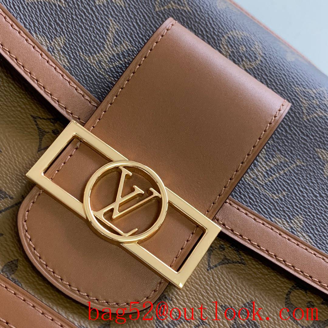 LV Louis Vuitton Medium Dauphine Monogram Canvas Shoulder Bag M44391