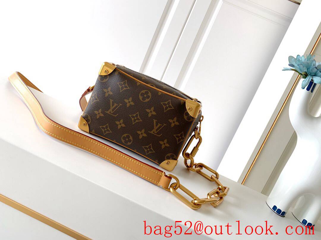 LV Louis Vuitton Monogram Mini Soft Trunk Box Bag M68906 Brown