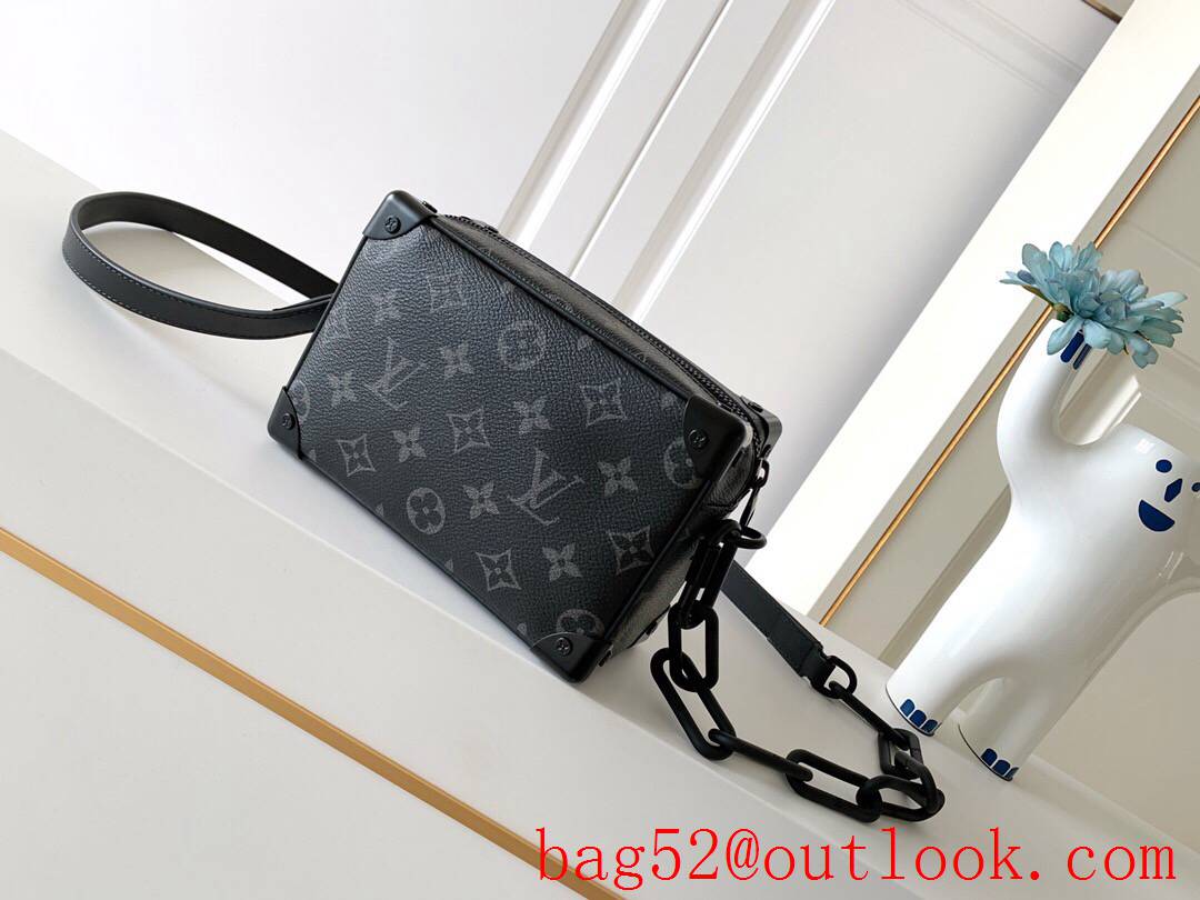 LV Louis Vuitton Monogram Mini Soft Trunk Box Bag M44735 Black