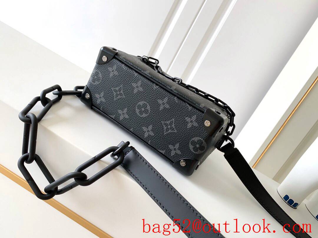 LV Louis Vuitton Monogram Mini Soft Trunk Box Bag M44735 Black