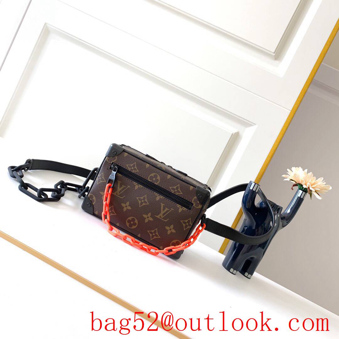 LV Louis Vuitton Monogram Mini Soft Trunk Box Bag M44480 Orange