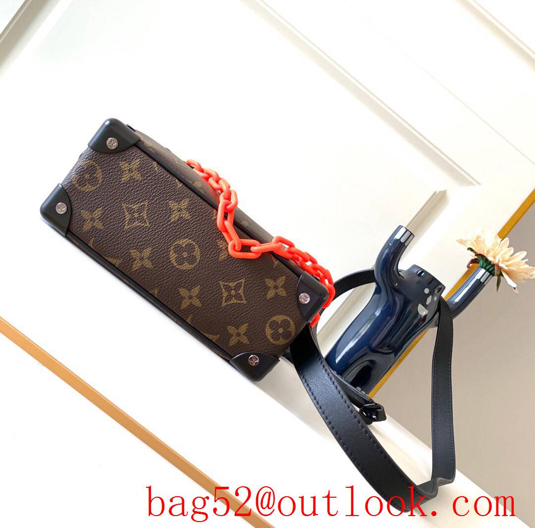 LV Louis Vuitton Monogram Mini Soft Trunk Box Bag M44480 Orange