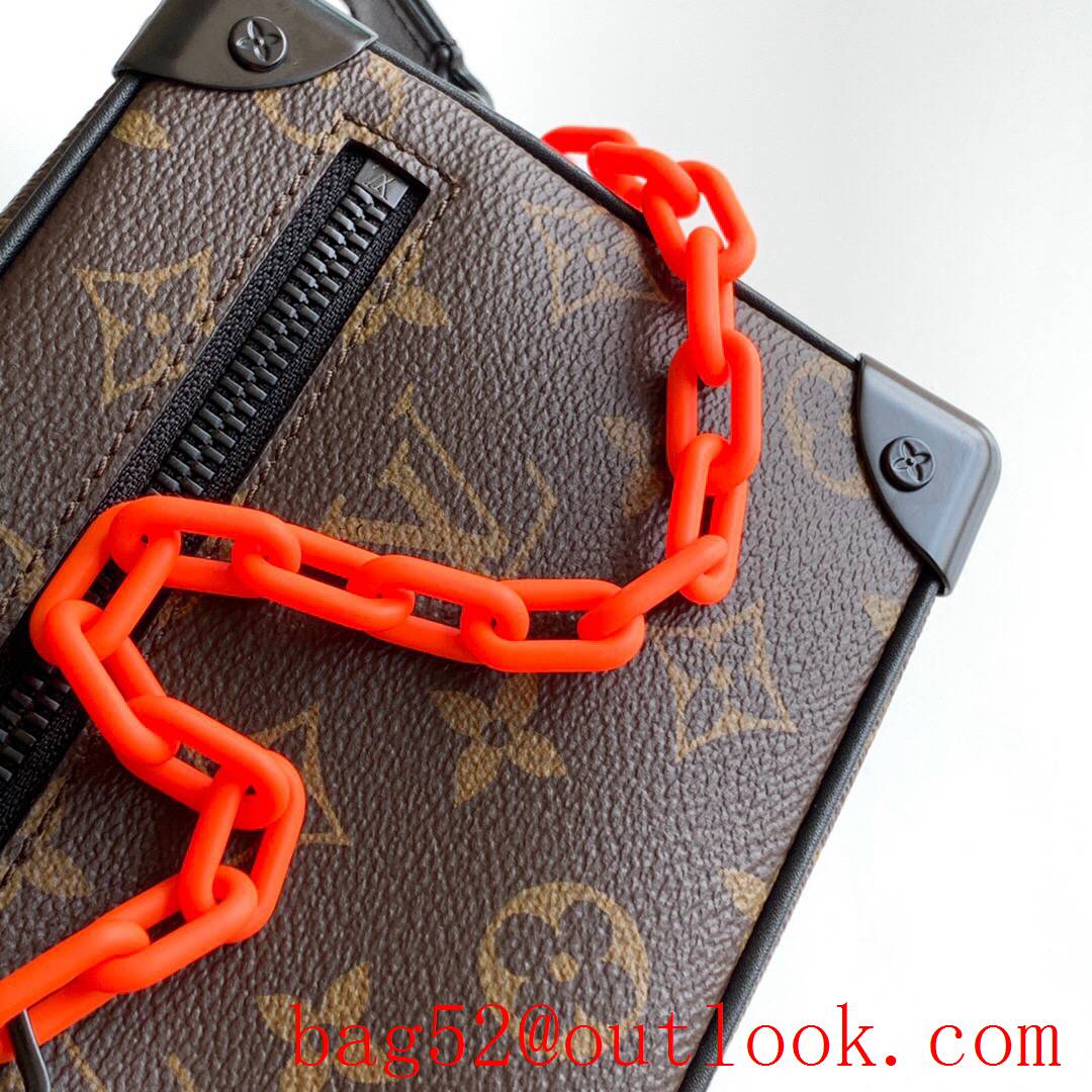 LV Louis Vuitton Monogram Mini Soft Trunk Box Bag M44480 Orange