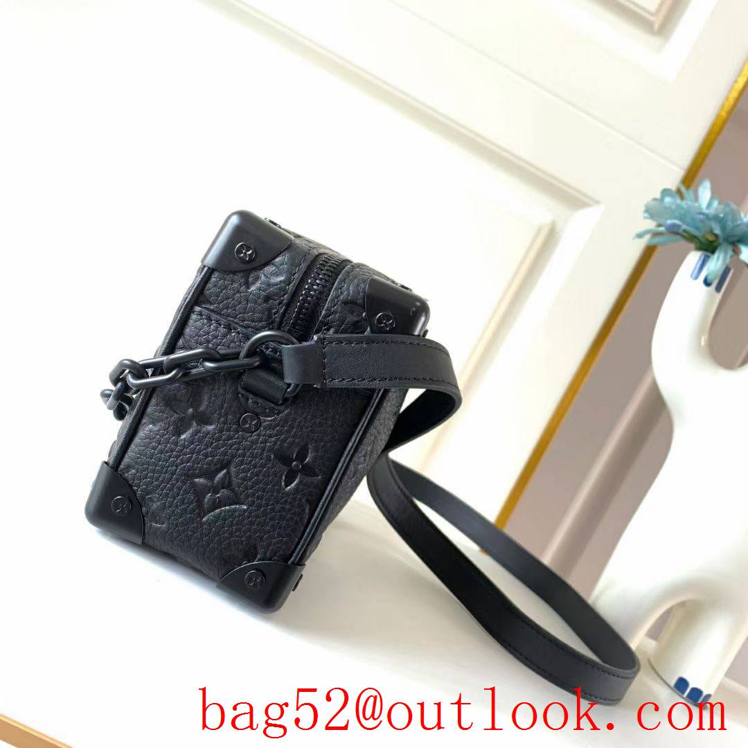 LV Louis Vuitton Monogram Mini Soft Trunk Box Bag with Chain M55702 