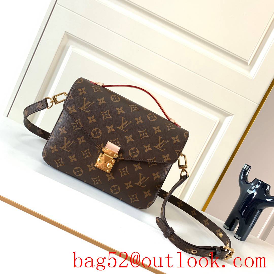 LV Louis Vuitton Monogram Pochette Metis Shoulder Bag M44875 Brown