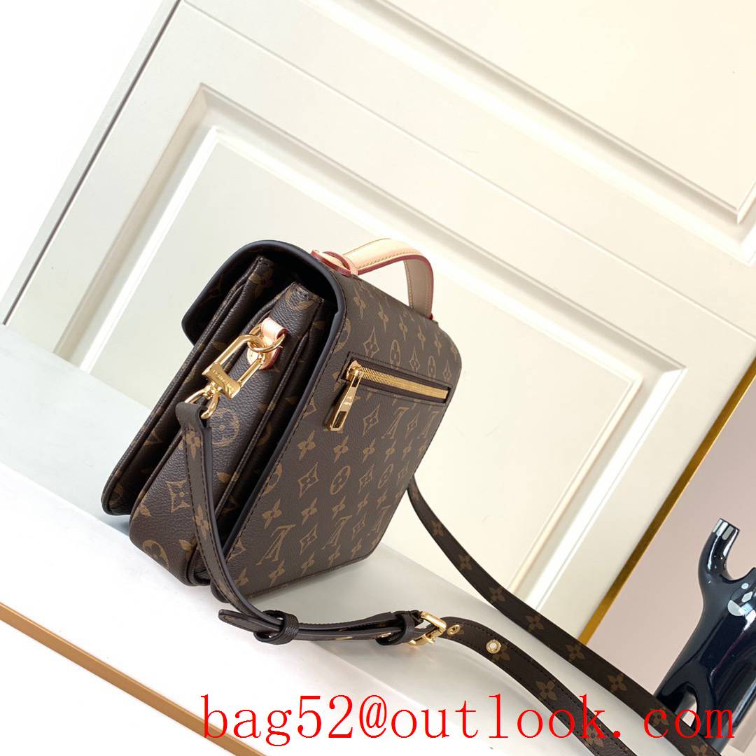 LV Louis Vuitton Monogram Pochette Metis Shoulder Bag M44875 Brown