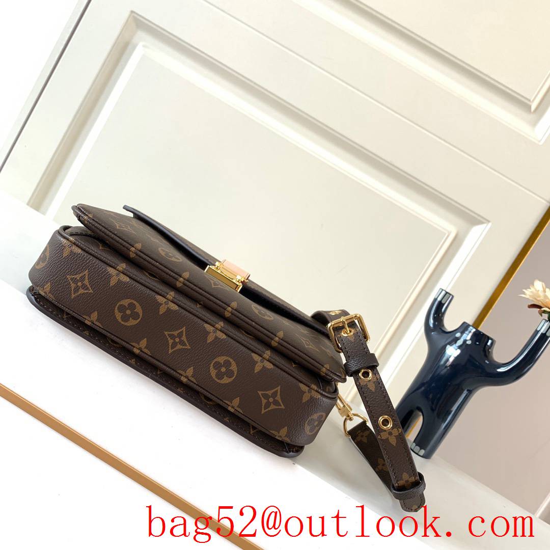 LV Louis Vuitton Monogram Pochette Metis Shoulder Bag M44875 Brown